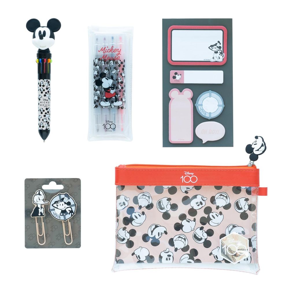 Grupo Erik Disney Mickey Mouse - 100Th Anniversary Stationery Kit Ensemble de papeterie - Multicolore